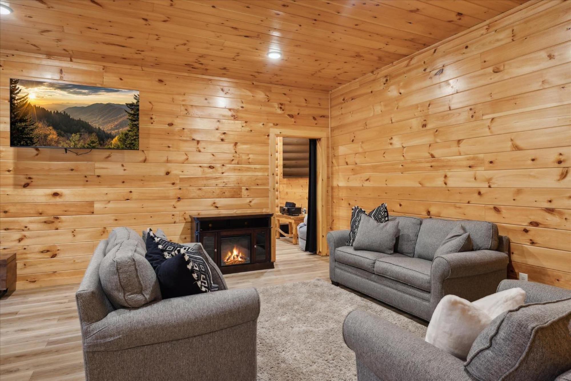 Hot Tub Fire Pit Game Room Theater Easy Access Sleeps 12 - Black Bear Lodge Pigeon Forge Buitenkant foto